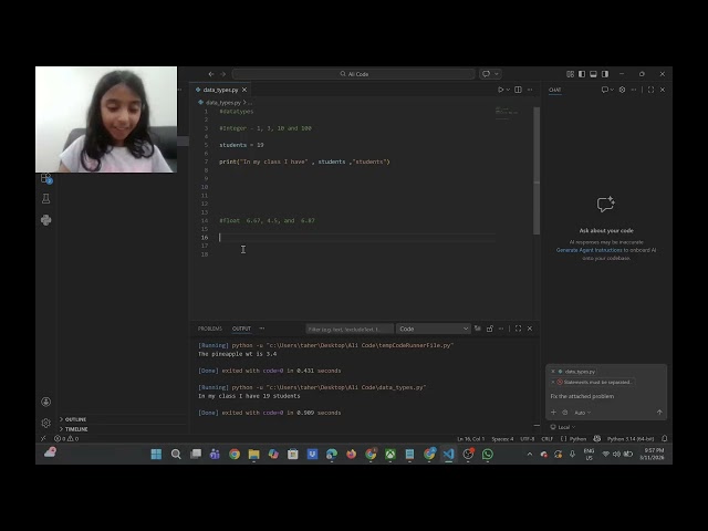 Kids Learn Python | Integer and Float Made Simple