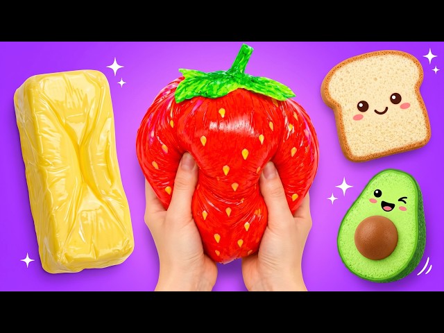 ¡Creamos Comida Squishy Súper Tierna! 🥑 🍞 Manualidades DIY Fáciles