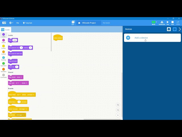 VEXcode IQ Blocks Introduction.  The similarity to Scratch makes coding robots Easy!