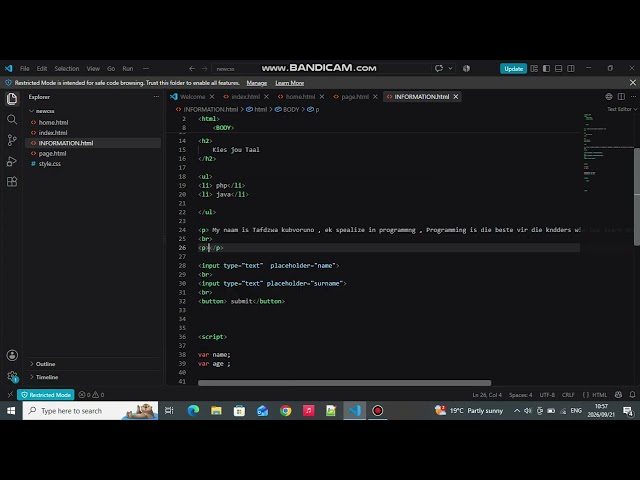 How to create a Website Using HTML css Javascript tutorial #programming #htmlcss 