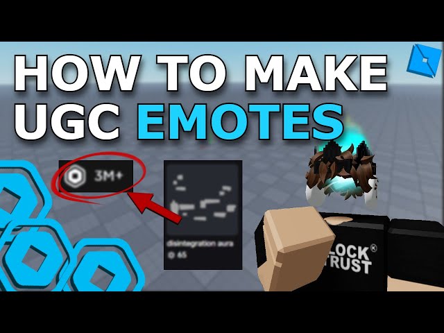 How To Make UGC Emotes! Tutorial