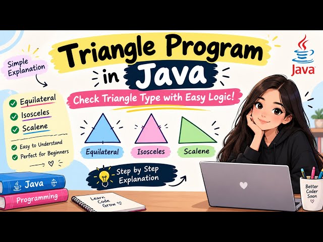 Triangle Program in Java 🔺 |  #Java #Coding #LearnJava #programming #codingforbeginners #icseboard 