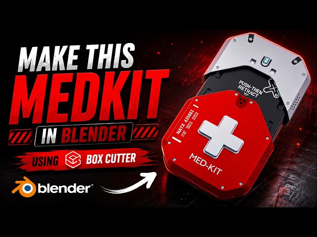 Hardsurface Model Using Box Cutter & Hardops | Blender Tutorial