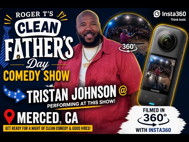 Tristan Johnson Performed at Roger T’s Clean Father’s Day Comedy Show in Merced, CA(360° video)