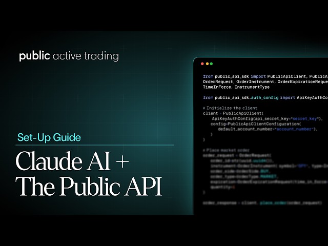 How to Trade Using Claude AI + the Public API (Full Setup Guide)