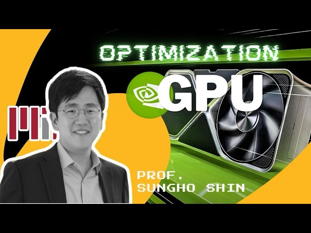 Large-Scale Sparse Nonlinear Optimization on GPUs | Sungho Shin (MIT) | #06 💻