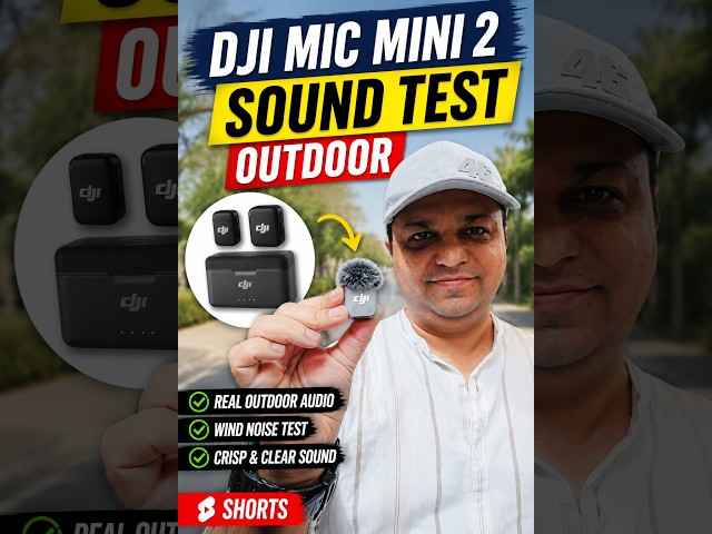DJI Mic Mini 2 Outdoor Sound Test 🎤 | Real Audio Sample #shorts