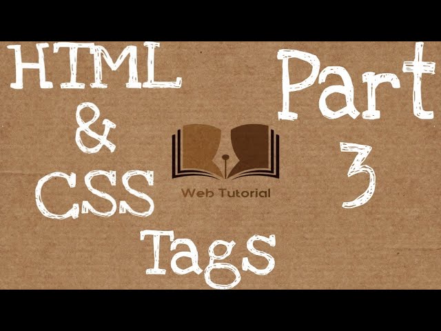 Html and css tutorial for beginners | Tags part-3 | Web Tutorial by Nikhil Koshti