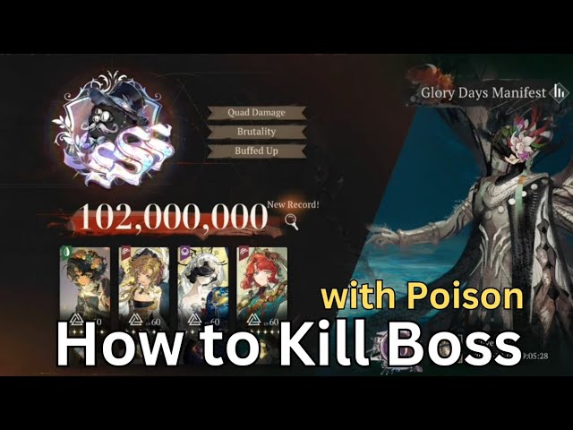 How to Kill Glory Days Manifest with Poison - Reverse 1999
