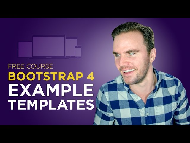 Bootstrap 4 Tutorial [#7] Free Template Examples