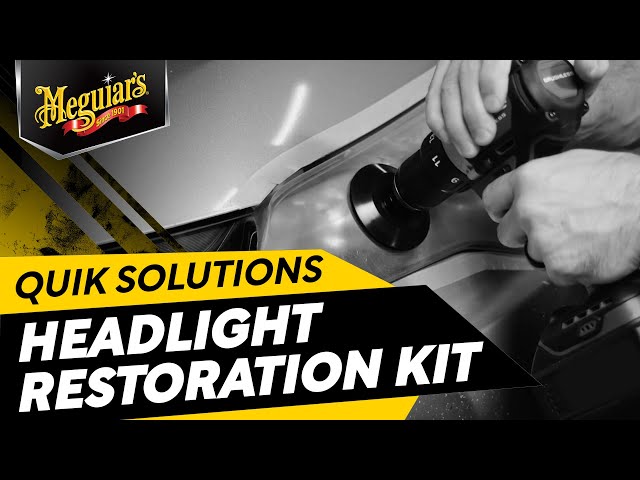 Meguiar’s Heavy Duty Headlight Kit – Includes Cleaner, 18 + Months of Protection, Pads, and More