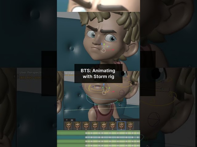 BTS: Animating Storm https://studio.blender.org #b3d #BlenderStudio