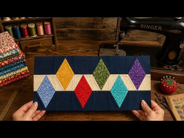 🌈How to Make Beautiful Geometric Quilt Blocks | Easy Patchwork Tutorial for Beginners