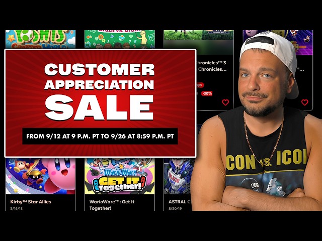 Nintendo's BIG Customer Appreciation Sale Is Live But....