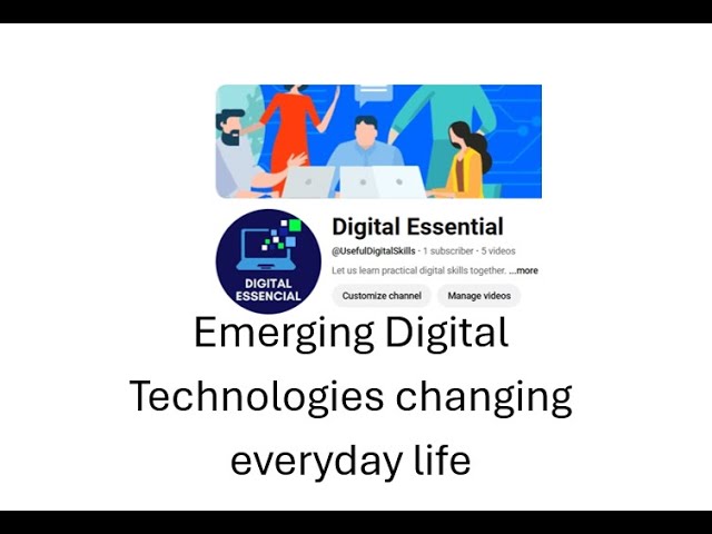 What are emerging digital technologies and its impact to the business?