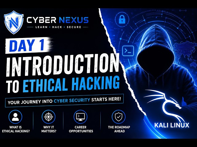 Ethical Hacking Full Course for Beginners | Day 1 | Introduction to Cyber Security
