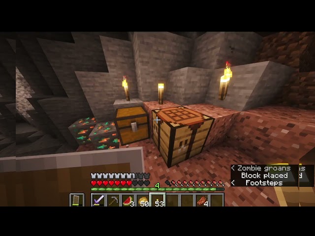 Let's Play Minecraft. Exploring the caves and marshland.