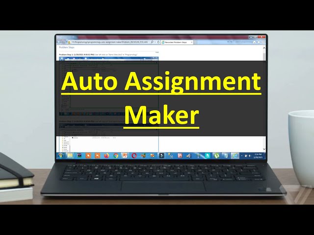Auto Assignment Maker for computer science students | auto screenshot capture and make assignment