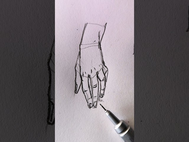 How to Draw Hands Without Losing Your Sanity 😭✍️ #foryou #art #shorts #howtodraw #easydrawing #fyp
