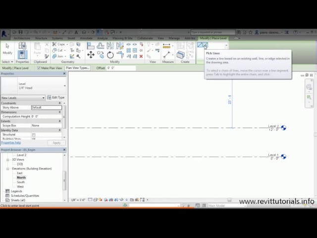 Revit Architecture Tutorials for beginners #5 - Adding Levels