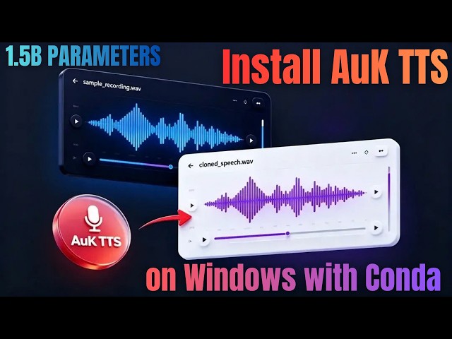 Install AuK TTS on Windows with Conda