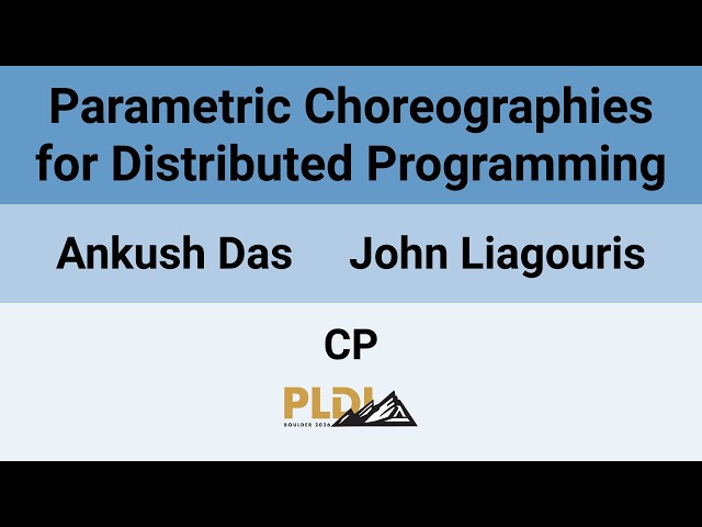 [CP'26] Parametric Choreographies for Distributed Programming