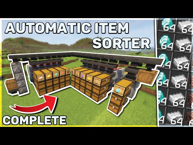 Complete ITEM SORTER for Minecraft 1.19 - The Basic's, Expandable