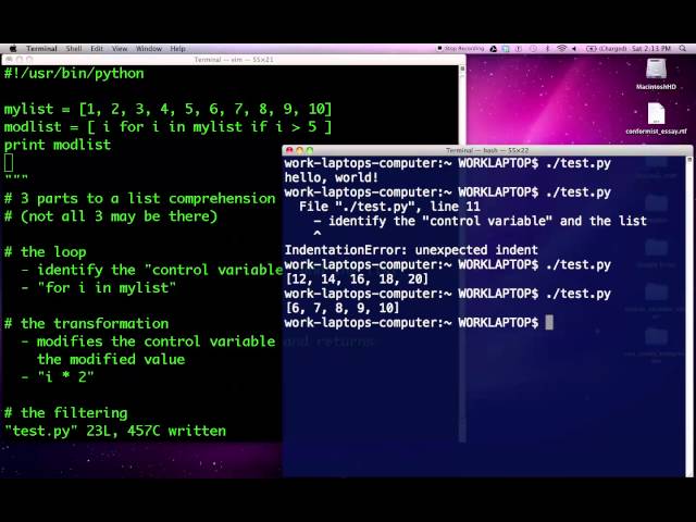 Python 19:  List Comprehensions