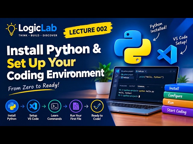 Python Mastery #002 — Install Python & Set Up Your Coding Environment