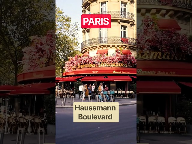 PARIS - Morning walk Café Bd Haussmann #Shorts #cafe #paris #walking #walkingtour