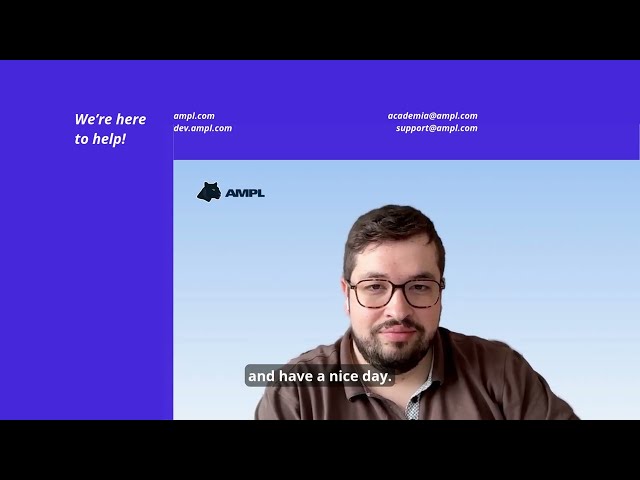 AMPL Tutorial - How to use VS Code to replace AMPL IDE