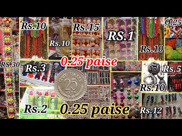 Begum Bazar Cheapest Fancy Store Wholesale |Rubber bands Hair pins jewellery  Courier Available