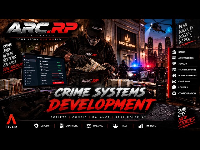🔧 ARC RP | Live QBCore Development & FiveM Script Updates