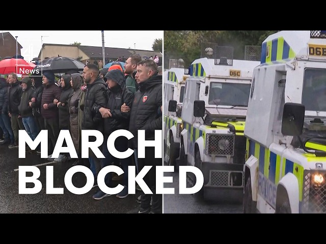 Why thousands of protesters blocked Orange Order march in Northern Ireland
