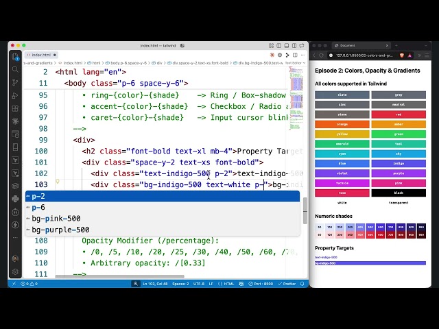 Every Color & Gradient Class in Tailwind CSS (Complete Guide)