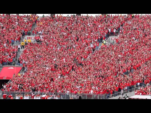 WISCONSIN JUMP AROUND in student section at Camp Randall, Madison
