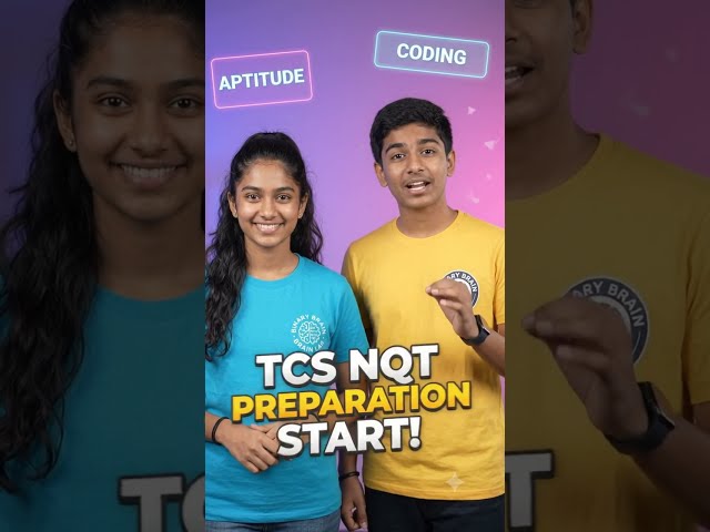 TCS NQT 2026 Preparation START 🔥  100 Coding Questions + Aptitude | Binary Brain Lab #binarybrainlab