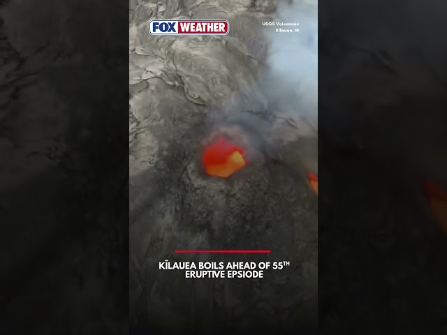 Aerial Footage Shows Kīlauea Boiling