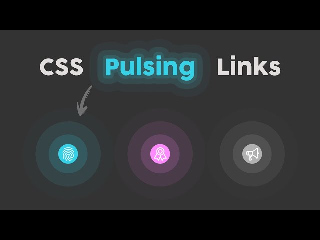 Pure CSS Pulsing Links - How to Make Pulsing buttons using HTML and CSS