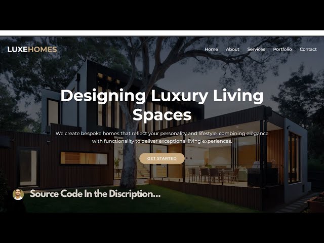 Build a Modern Real Estate Website from Scratch  HTML, CSS, JS Tutorial | Full Project Tutorial 2025