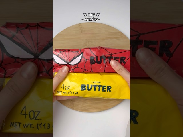 DIY Viral Spider-Man Butter Squishy | Easy Craft Idea