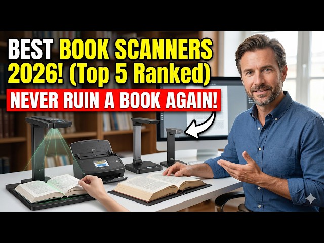 Top 5 Best Book Scanners 2026 📚 Fastest & Highest Quality Book Scanning Tools