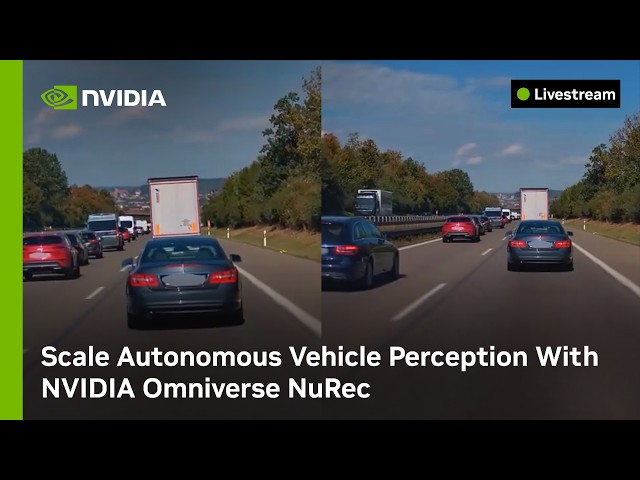 Scale Autonomous Vehicle Perception with NVIDIA Omniverse NuRec