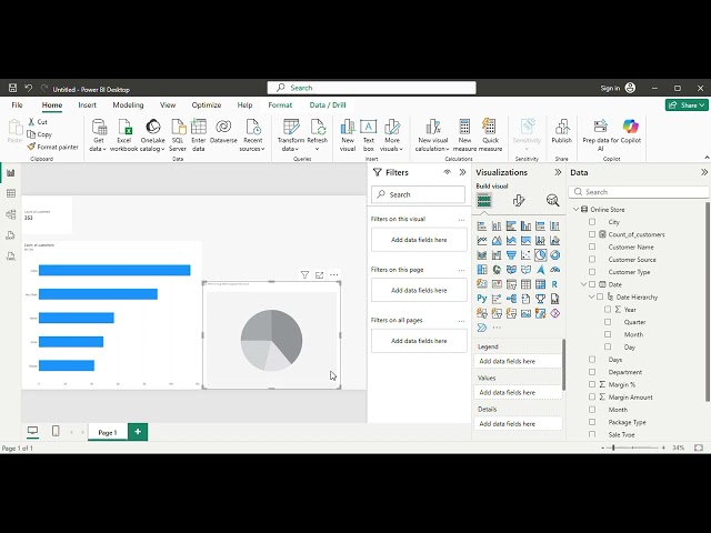 Power BI Class 2: How to create Chat and Simple Measures in Excel