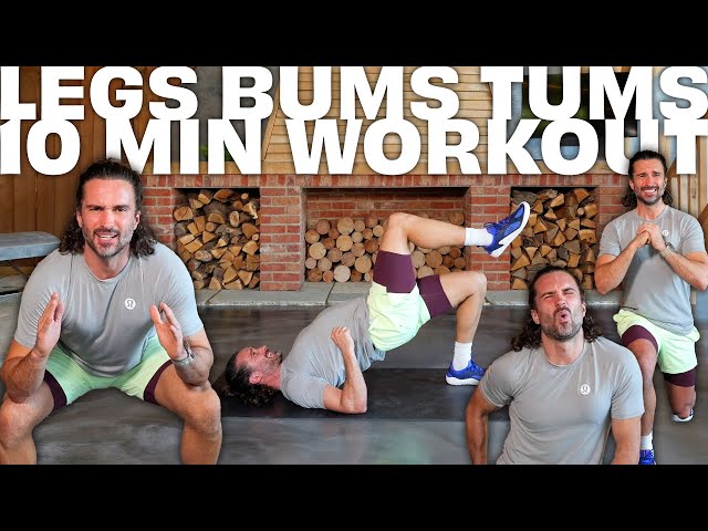Quick 10 Minute Legs, Bums and Tums Workout