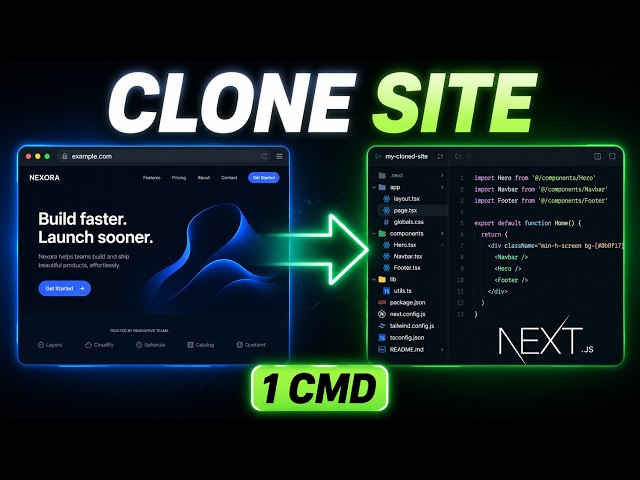 Clone ANY Website for Free with ONE Command (AI Website Cloner)