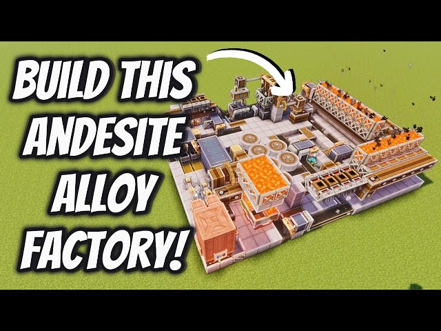 How to Build An Easy Andesite Alloy Farm | Create Mod Minecraft Tutorial