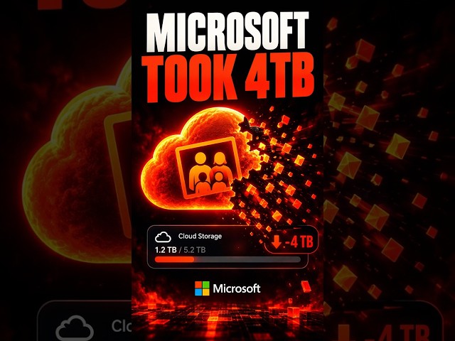 Microsoft Just Took 4TB From Your Family #technews