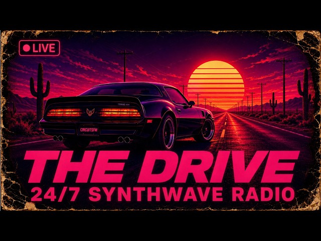 Synthwave Radio 24/7 🔴 The Drive | Immersion • Nostalgia • Cruising