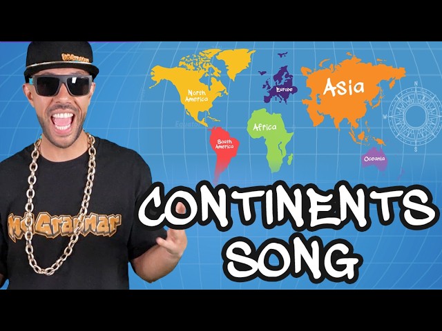 The Continents Song | MC Grammar 🎤 | Educational Rap Songs for Kids 🎵
